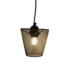 Tapered Metal Mesh Pendant Lamp – Industrial Decorative Hanging Light