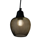 Industrial Mesh Cage Pendant Lamp – Modern Metal Hanging Light